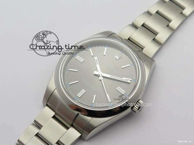 1219 Premium Oyster Perpetual 39mm 114300 JF 1:1 Best Edition Gray Dial On SS Bracelet SA 3795